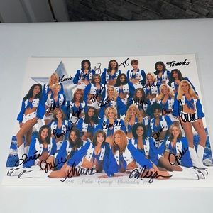 Rare 20 signed Dallas Cowboys Cheerleaders squad 1998-99